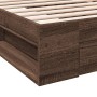 Giroletto Cassetto Rovere Marrone 90x190 cm Legno Multistrato