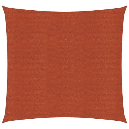 Vela Parasole 160 g/m² Quadrata Terracotta 3,6x3,6 m in HDPE