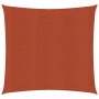 Vela Parasole 160 g/m² Quadrata Terracotta 3,6x3,6 m in HDPE