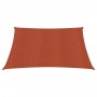 Vela Parasole 160 g/m² Quadrata Terracotta 3,6x3,6 m in HDPE