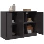 Credenza Nera 99x39x73 cm in Acciaio