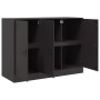 Credenza Nera 99x39x73 cm in Acciaio