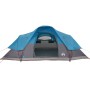 Tenda da Campeggio a Cupola per 9 Persone Blu Impermeabile