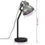 Lampada da Scrivania 25 W Argento Vintage 17x17x60 cm E27