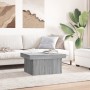 Tavolino da Salotto Grigio Sonoma 80x55x40 cm Legno Multistrato
