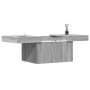 Tavolino da Salotto Grigio Sonoma 80x55x40 cm Legno Multistrato