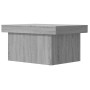 Tavolino da Salotto Grigio Sonoma 80x55x40 cm Legno Multistrato