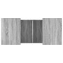 Tavolino da Salotto Grigio Sonoma 80x55x40 cm Legno Multistrato