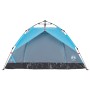 Tenda a Cupola da Campeggio 2 Persone Blu a Rilascio Rapido