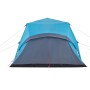 Tenda Familiare con Portico 9 Persone Blu a Rilascio Rapido