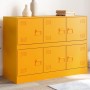 Credenza Giallo Senape 99x39x73 cm in Acciaio