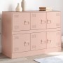 Credenza Rosa 99x39x73 cm in Acciaio