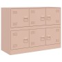 Credenza Rosa 99x39x73 cm in Acciaio