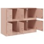 Credenza Rosa 99x39x73 cm in Acciaio