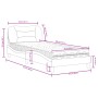 Letto con Materasso Cappuccino 80x200 cm Similpelle