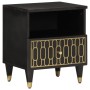 Comodini 2pz 40x33x46 cm in Legno Massello di Mango