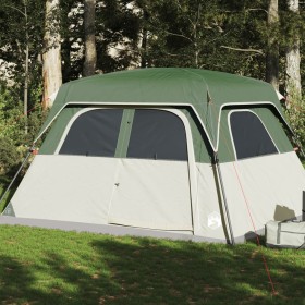 Tenda Familiare Cabina per 6 Persone Verde Impermeabile