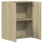 Schedario Rovere Sonoma 60x32x77,5 cm in Legno Multistrato