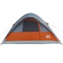 Tenda Familiare a Cupola 6 Persone Arancione Impermeabile