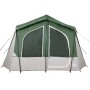 Tenda da Campeggio a Cabina per 5 Persone Verde Impermeabile