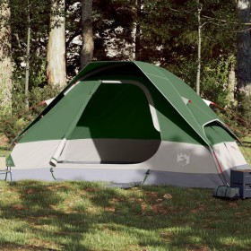 Tenda da Campeggio a Cupola per 2 Persone Verde Impermeabile