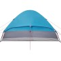 Tenda da Campeggio a Cupola per 4 Persone Blu Impermeabile