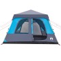 Tenda Familiare a Cupola 10 Persone Blu a Rilascio Rapido