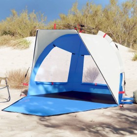 Tenda da Spiaggia 2Persone Azzurro Rilascio Rapido Impermeabile