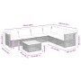 Set Divani da Giardino 7 pz con Cuscini Grigio in Polyrattan