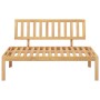 Divano Centrale da Giardino Pallet in Legno Massello di Acacia