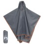 Poncho Antipioggia Cappuccio Design 2 in 1 Arancione 223x145 cm