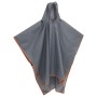 Poncho Antipioggia Cappuccio Design 2 in 1 Arancione 223x145 cm