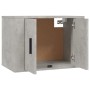 Mobili Porta TV a Parete 2 pz Grigio Cemento 57x34,5x40 cm