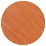 Piano Tavolo Rotondo Marrone Cera Ø80x2,5cm Legno Massello Pino