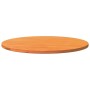 Piano Tavolo Rotondo Marrone Cera Ø80x2,5cm Legno Massello Pino