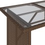 Set Divano da Giardino 6 pz con Cuscini Marrone in Polyrattan