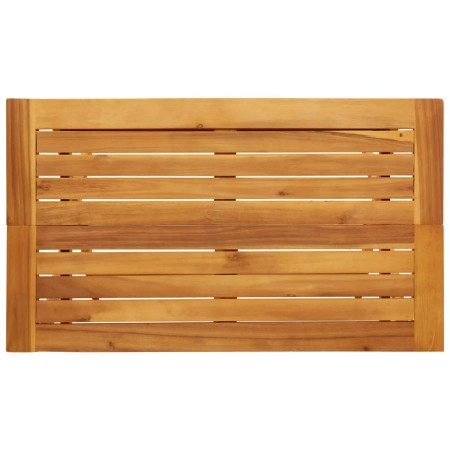 Tavolo Giardino Pieghevole 90x52,5x65 cm Legno Massello Acacia