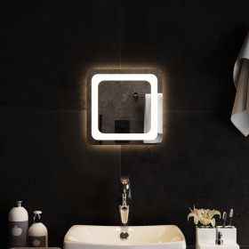 Specchio da Bagno con Luci LED 30x30 cm