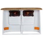 Credenza Camion in Legno Massello di Mango Bianco