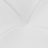 Sgabello con Contenitore in Pelle Artificiale Bianco