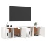 Mobili Porta TV a Parete 2 pz Bianco 80x34,5x40 cm