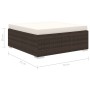 Set Divani da Giardino 8 pz con Cuscini in Polyrattan Marrone