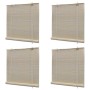Tende a Rullo in Bambù 4 pz 120x160 cm