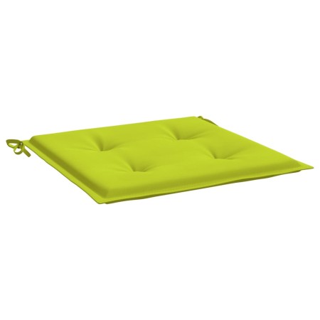 Cuscini per Sedia 2 pz Verde Brillante 50x50x3cm Tessuto Oxford