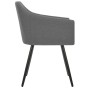 323093 Dining Chairs 2 pcs Light Grey Fabric