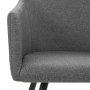 323093 Dining Chairs 2 pcs Light Grey Fabric