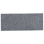 Tappeti Adesivi Rettangolari Scale 15 pz 60x25 cm Grigio Chiaro