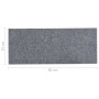 Tappeti Adesivi Rettangolari Scale 15 pz 60x25 cm Grigio Chiaro