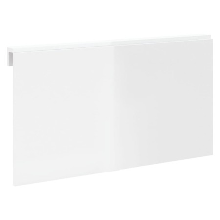 Tavolino Muro Pieghevole Bianco Lucido 100x60x56 cm Multistrato