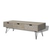 Mobile Porta TV con 3 Cassetti 120x40x36 cm Grigio